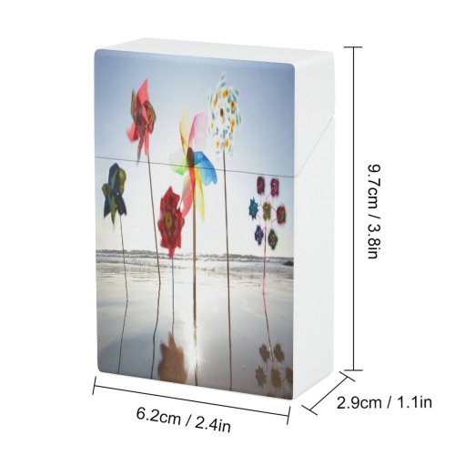 yanfind Cigarette Case Water's Toy England Scenics Sea Over Sky Wind Horizon Reflection Cornwall Motion Hard Plastic Crushproof Cigarette Case