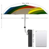 yanfind Umbrella Manual Glowing Equality Perfection Issues Rainbow Rubber Dimensional Resilience Los Sport Entertainment Windproof waterproof anti-ultraviolet protection golf umbrella