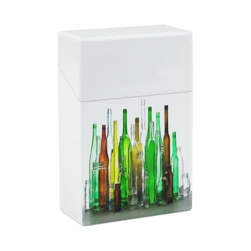 yanfind Cigarette Case Studio Recycling Shot Still Choice Bottle Glass Hard Plastic Crushproof Cigarette Case