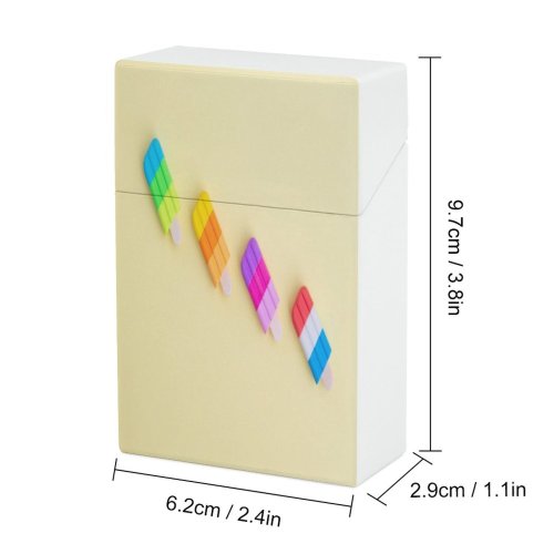yanfind Cigarette Case Space Studio Lay Cream Australia Frozen Shot Bar Eraser Summer Pastel Hard Plastic Crushproof Cigarette Case
