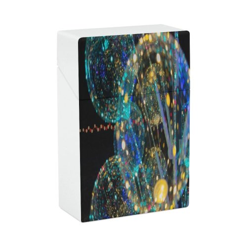 yanfind Cigarette Case Social Transparent Dark Jellyfish Party Lighting Balloon Christmas Night Lights Decoration Hard Plastic Crushproof Cigarette Case