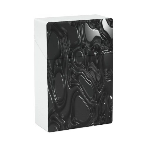 yanfind Cigarette Case Space Digital Fuel Brazil Lava Viscose Generated Creativity Liquid Flowing Hard Plastic Crushproof Cigarette Case