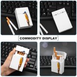 yanfind Cigarette Case Wildlife Perching River Tropical Fish Cute Twig Feather Kingfisher Beauty Female Branch Hard Plastic Crushproof Cigarette Case