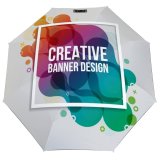 yanfind Umbrella Manual Newspaper Brushing Chat Fashion Online Price Art Border Drop Abstract Windproof waterproof anti-ultraviolet protection golf umbrella