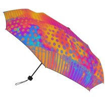 yanfind Umbrella Manual Old Polka Mixing Striped Neon Liquid Spectrum Morphing Fashioned Vibrant Windproof waterproof anti-ultraviolet protection golf umbrella