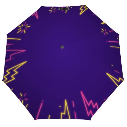 yanfind Umbrella Manual Glowing Social Excitement Neon Vegas Taking Party Lighting Vibrant Art Windproof waterproof anti-ultraviolet protection golf umbrella