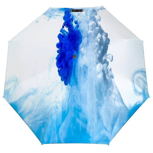yanfind Umbrella Manual Grunge Smooth Beauty Vitality Liquid Flowing Underwater Dye Sky Gouache Art Windproof waterproof anti-ultraviolet protection golf umbrella