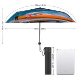 yanfind Umbrella Manual Harbor Snowcapped Wonderlust Place Turquoise Beauty Contemplation Awe Canoeing Wilderness Scenics Windproof waterproof anti-ultraviolet protection golf umbrella