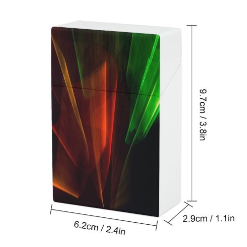 yanfind Cigarette Case Space Glowing Festival Popular Stage Futuristic Flash Beam LED Nightlife Dark Neon Hard Plastic Crushproof Cigarette Case