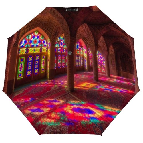 yanfind Umbrella Manual Old Tranquility Place Beam Shiraz Beauty Journey Scenics Countries Ancient Exoticism Windproof waterproof anti-ultraviolet protection golf umbrella