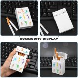 yanfind Cigarette Case Relaxation Happiness Yoga Turquoise Pilates Concentration Aerobics Vitality Gymnastics Stretching Position Watercolor Hard Plastic Crushproof Cigarette Case