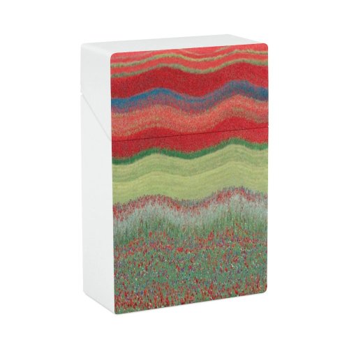 yanfind Cigarette Case Non Tranquility Fine Rural Variegated Beauty Painter Scenics Bloom Agricultural Creativity Natural Hard Plastic Crushproof Cigarette Case