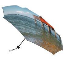 yanfind Umbrella Manual Old Tranquility Place Cottage Beauty Residential Bregenz Beach Scenics Exterior Bodensee Sea Windproof waterproof anti-ultraviolet protection golf umbrella