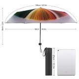 yanfind Umbrella Manual Space Growth Studio Heap Rainbow Directly Vitality High Pie Dimensional Imagination Spectrum Windproof waterproof anti-ultraviolet protection golf umbrella