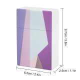 yanfind Cigarette Case Space Palette Blank Leaf Turquoise Lavender Lay Directly High Empty Family Hard Plastic Crushproof Cigarette Case