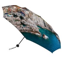 yanfind Umbrella Manual Space Harbor Mediterranean Place Perching Scenics Liguria Exterior Sea Townscape Seascape Italy Windproof waterproof anti-ultraviolet protection golf umbrella