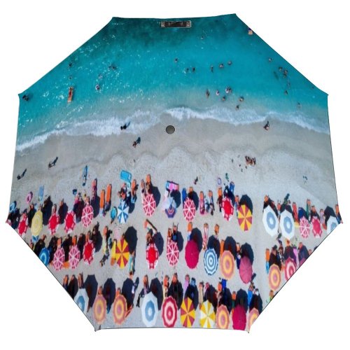 yanfind Umbrella Manual Umbrella Manual Side Scene Beach Outdoors Tirana Urban By Non Motion Point Sea Windproof waterproof anti-ultraviolet protection golf umbrella