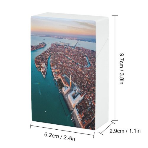 yanfind Cigarette Case Space Dome Old Church Moody Rooftop Place St. Awe Scenics Hard Plastic Crushproof Cigarette Case