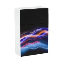 yanfind Cigarette Case Space Studio Way Digital Data Generated Composite Flowing Natural Speed Downloading Complexity Hard Plastic Crushproof Cigarette Case