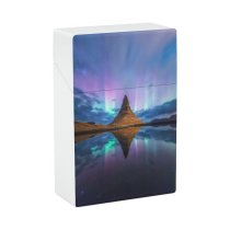 yanfind Cigarette Case Space Glowing Tranquility Place Dramatic Beauty Journey Awe River Scenics Borealis Hard Plastic Crushproof Cigarette Case