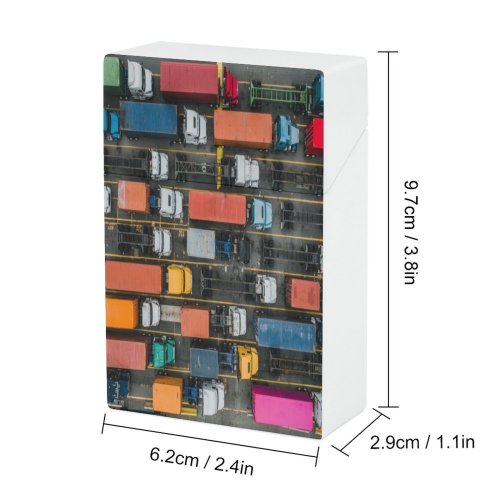 yanfind Cigarette Case Parking Loading Journey Truck Delivering Jersey Commercial County Retail Trucking Point Transportation Hard Plastic Crushproof Cigarette Case