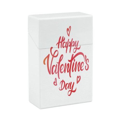 yanfind Cigarette Case Cheerful Non Happiness Emotion Love Decoration Valentine Western Watercolor Script Vibrant Congratulating Hard Plastic Crushproof Cigarette Case