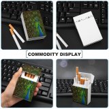 yanfind Cigarette Case Living Beauty Aerial Exoticism Jakarta Feather Bird Tropical Mating Fanned Organism Hard Plastic Crushproof Cigarette Case