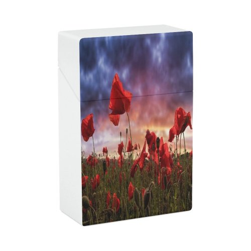 yanfind Cigarette Case Barley Yard Hill Physical Scandinavia Mood Focus Patchwork Vibrant Rolling Hard Plastic Crushproof Cigarette Case