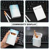 yanfind Cigarette Case Space Glowing Effects Social Transparent Emotion Dreaming Futuristic Love Nightlife Smooth Romance Hard Plastic Crushproof Cigarette Case