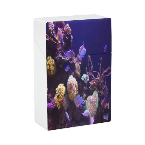 yanfind Cigarette Case Cnidarian Ecosystem School Biodiversity Captivity Soft Sea Fish Beauty Tree Coral Hard Plastic Crushproof Cigarette Case