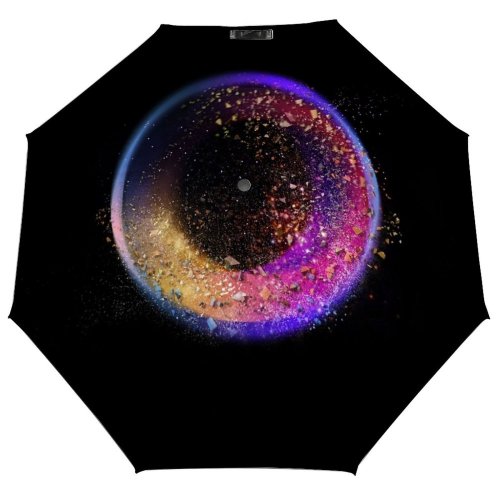yanfind Umbrella Manual Shiny Bubble England UK London Abstract Glitter Particle Beauty Shot Studio Exploding 002 Windproof waterproof anti-ultraviolet protection golf umbrella