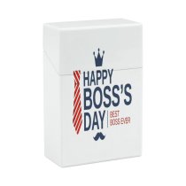 yanfind Cigarette Case Suit Happiness Boss's Crown October Foreman Manager Striped Party Bossy Congratulating Mustache Hard Plastic Crushproof Cigarette Case