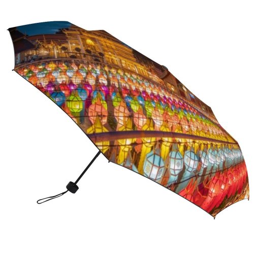 yanfind Umbrella Manual Hariphunchai Place That Peng Thai Yi Buddhism Electric Cultures Famous Windproof waterproof anti-ultraviolet protection golf umbrella