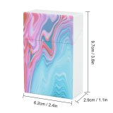 yanfind Cigarette Case Twisted Decorative Futuristic Optical Mixing Changing Vitality Illusion Flowing Op Hard Plastic Crushproof Cigarette Case