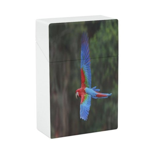 yanfind Cigarette Case Vertebrate Place Wing Brazil Beauty Bird Famous Wild Macaw Focus Mid Destinations Hard Plastic Crushproof Cigarette Case