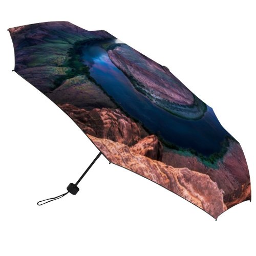 yanfind Umbrella Manual Sky Morning Horseshoe Famous Park Plateau America Sunset Geology Outdoors Windproof waterproof anti-ultraviolet protection golf umbrella