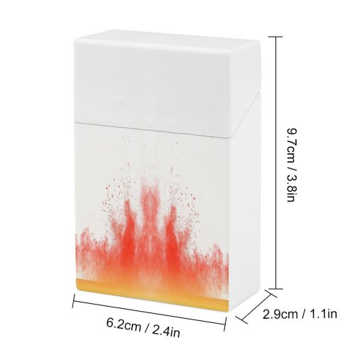 yanfind Cigarette Case Bizarre Changing Erupting Face Shot Temperature Named Physical Performance Abstract Connection Motion Hard Plastic Crushproof Cigarette Case