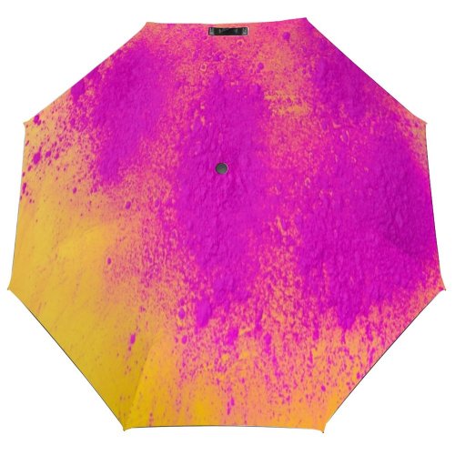 yanfind Umbrella Manual Splattered Powder England UK London Art Abstract Space Talcum Still Windproof waterproof anti-ultraviolet protection golf umbrella