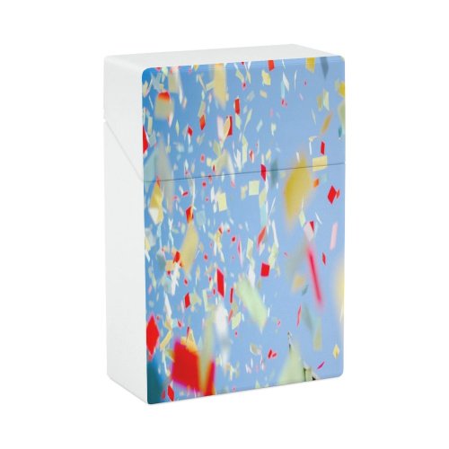 yanfind Cigarette Case Social Party Sky Mid Clear Event Outdoors Flying Hard Plastic Crushproof Cigarette Case