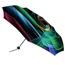 yanfind Umbrella Manual Space Glowing Clef Deep Beam Futuristic Dark Vitality Virtual Generated Windproof waterproof anti-ultraviolet protection golf umbrella
