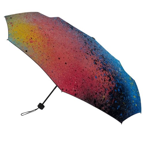 yanfind Umbrella Manual Splattered Street Feature Art Abstract Grunge Building Messy Wall Design Ideas Windproof waterproof anti-ultraviolet protection golf umbrella