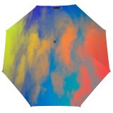yanfind Umbrella Manual Sky Powder Softness Blurred Surreal Valencia Infinity Stack Moving Abstract Windproof waterproof anti-ultraviolet protection golf umbrella