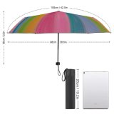 yanfind Umbrella Manual Pastel Rainbow Art Space Striped Roller USA Design Vibrant Windproof waterproof anti-ultraviolet protection golf umbrella