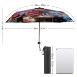yanfind Umbrella Manual Nightlife Neon Exterior Aerial Lighting York Night Urban Street Built Structure Windproof waterproof anti-ultraviolet protection golf umbrella