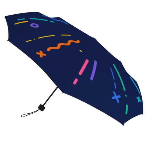 yanfind Umbrella Manual Space Display Social Squiggle Hyphen Splattered Party Purple Windproof waterproof anti-ultraviolet protection golf umbrella