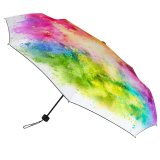 yanfind Umbrella Manual Enjoyment Studio Talcum Vitality Creativity York Shot Craft Vibrant Art Powder Windproof waterproof anti-ultraviolet protection golf umbrella