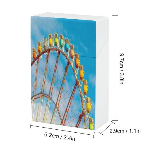 yanfind Cigarette Case Palette Iron Happiness Japanese Leisure Place Tall Odaiba Activities High Ferris Break Hard Plastic Crushproof Cigarette Case