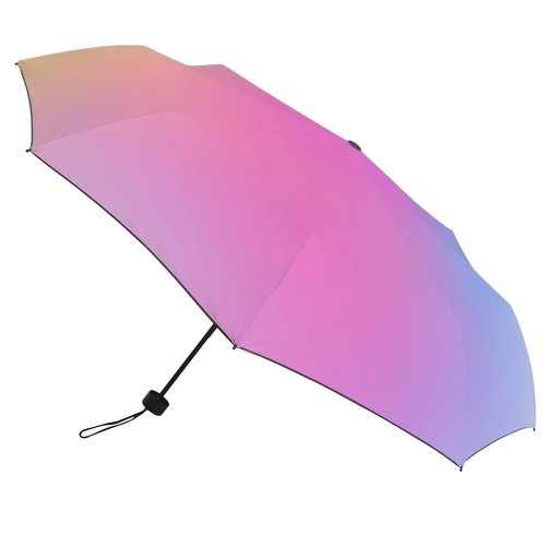 yanfind Umbrella Manual Effects Futuristic Neon Hologram Creativity Lighting Liquid Flowing Natural Wireless Spectrum Purple Windproof waterproof anti-ultraviolet protection golf umbrella