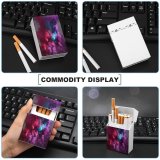 yanfind Cigarette Case Studio Turquoise Liquid Flowing Purple Underwater Shot Dissolving Still Drop Abstract Hard Plastic Crushproof Cigarette Case