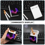 yanfind Cigarette Case Space Glowing Smoking Transparent Social Smooth Issues Vitality Generated Blurred Hard Plastic Crushproof Cigarette Case